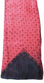 Pink and Blue Sikkim Silk Saree